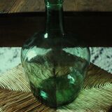 Bonbonne Dame Jeanne Collection Viresa en verre vert
