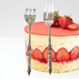 Set of 12 Ercuis silver-plated cake forks