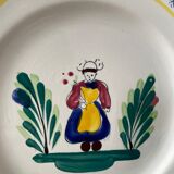 Set of 3 old plates MBFA Pornic, peninsula of Rhuys