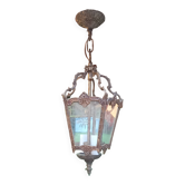 lustre lanterne laiton plafonnier