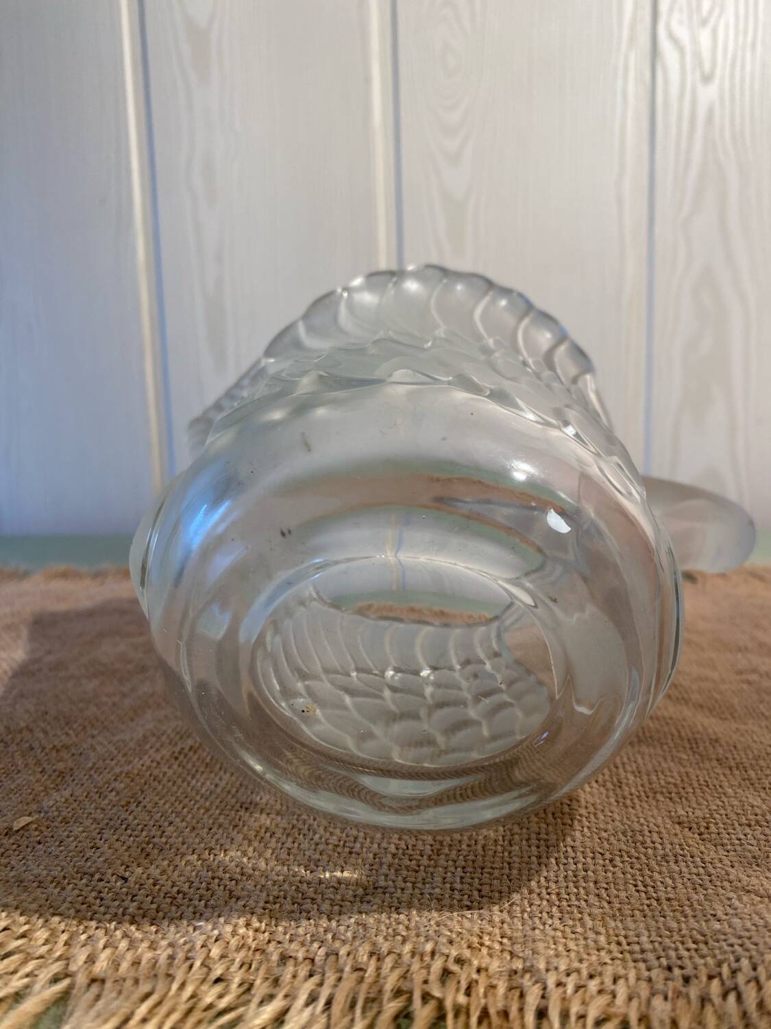 Carafe en cristal art déco