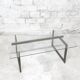 Table basse shabby chic en laiton de 1970