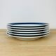 6 Koka ceramic dinner plates by Rörstrand Sweden, Scandinavian