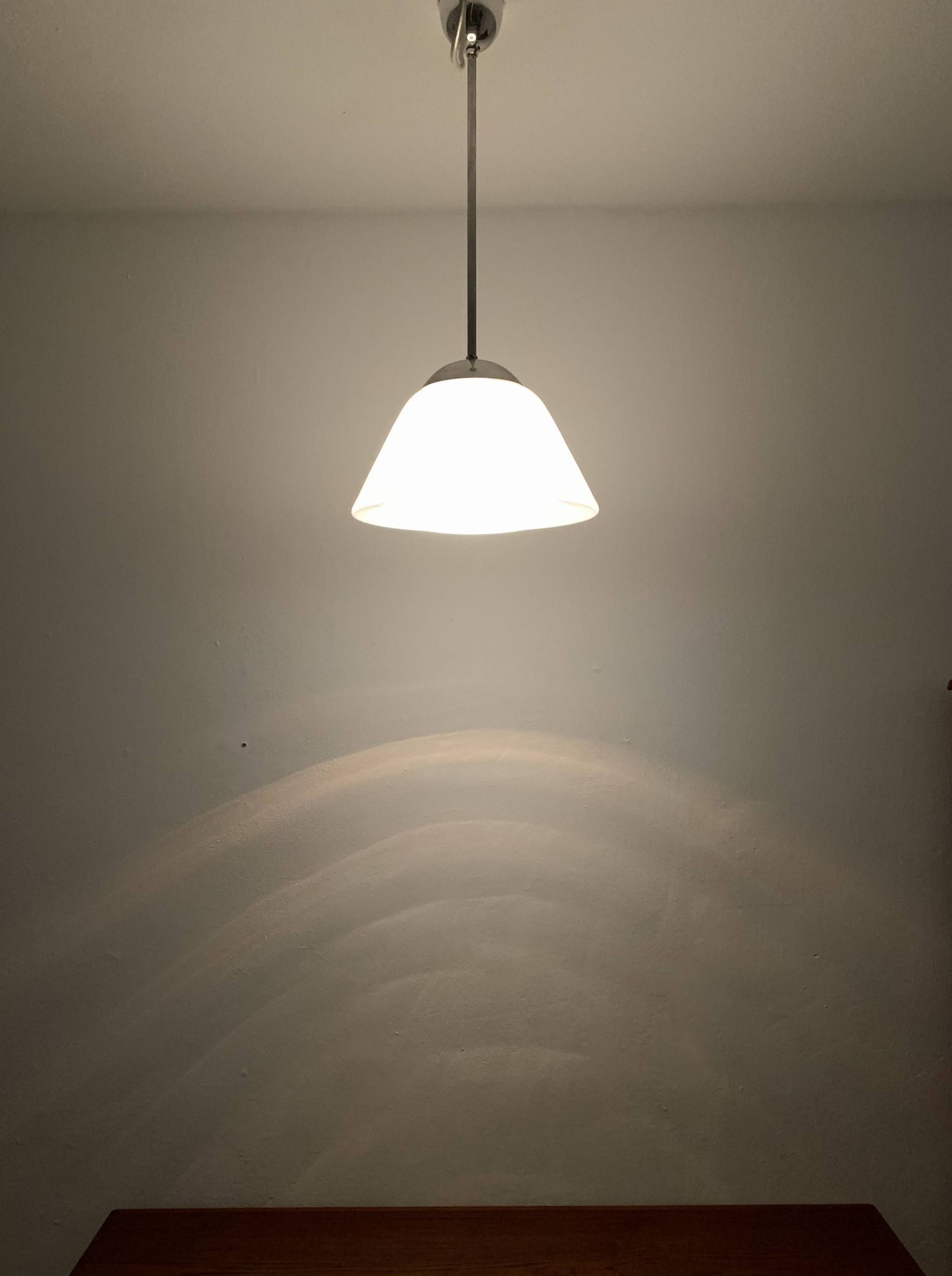 Opaline Glass Pendant Lamp by Wilhelm Wagenfeld for Peill and Putzler