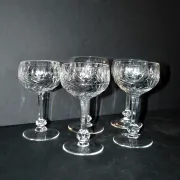 Saint-Louis set of 5 crystal wine glasses model 1930 Metra size 4593