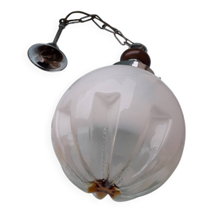 Suspension en verre de - murano mazzega
