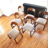 Suite of 6 Baumann sled chairs