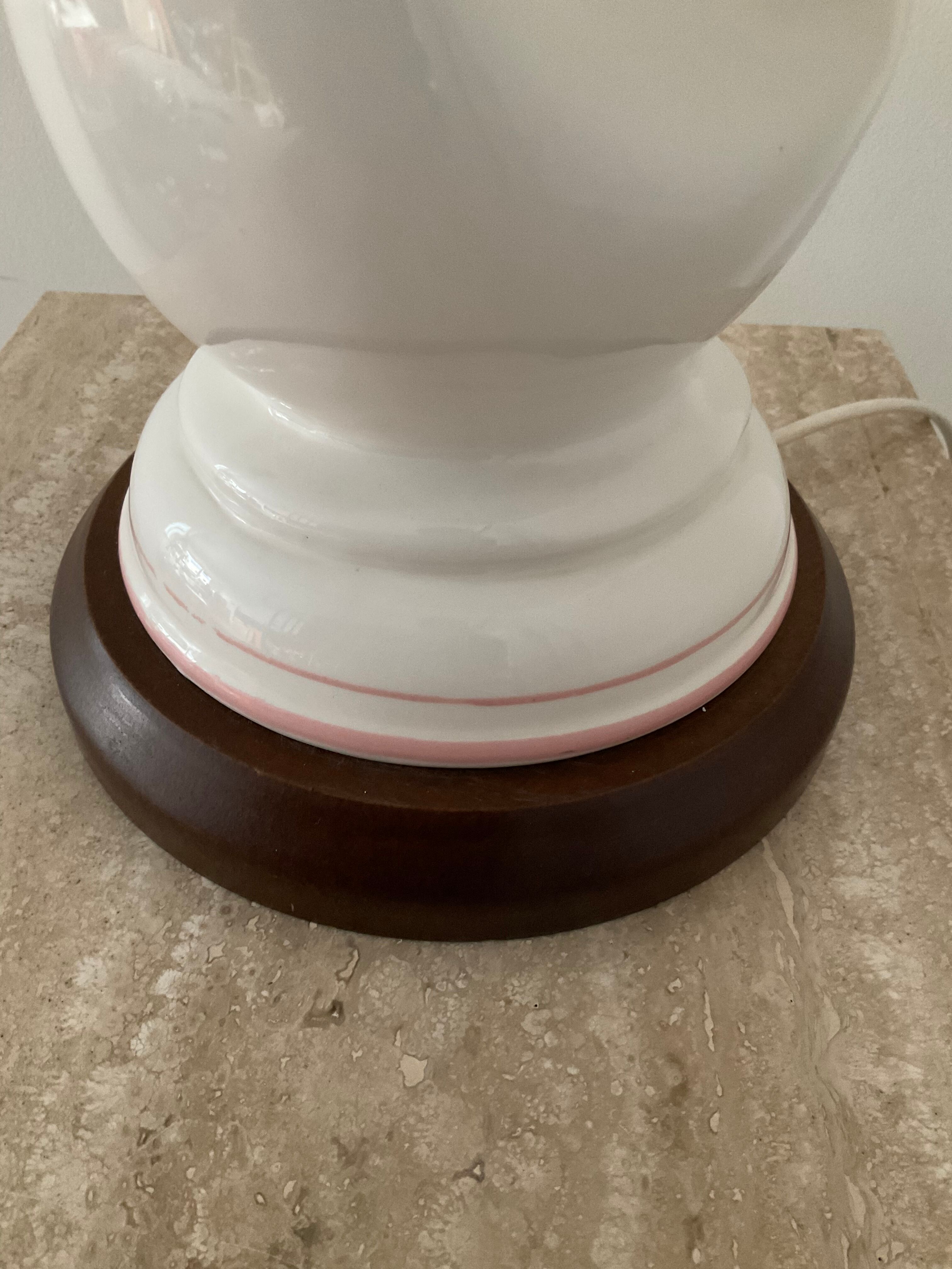 Vintage ceramic swan lamp from the 70s