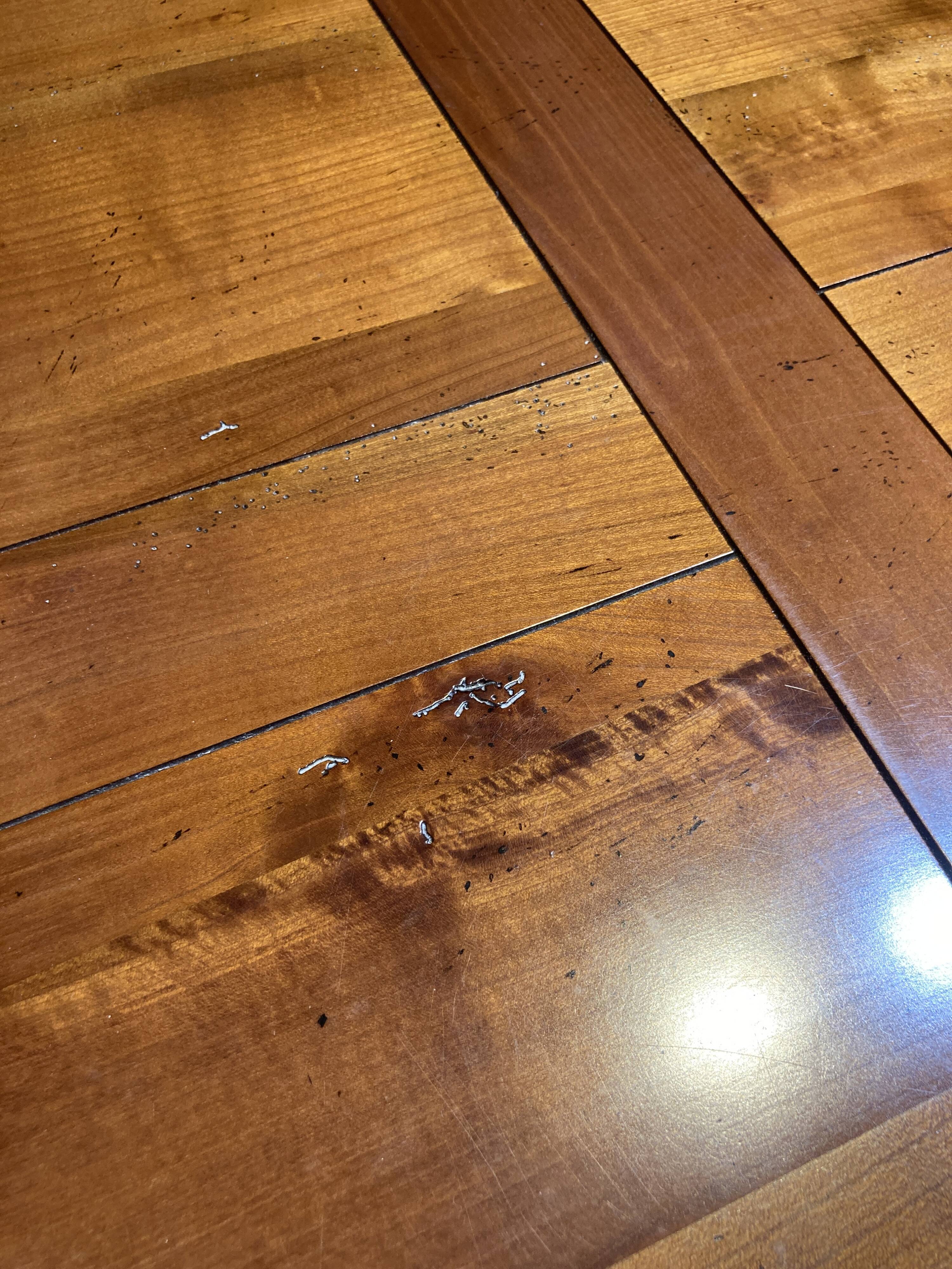 Wood and marble coffee table