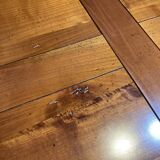 Wood and marble coffee table