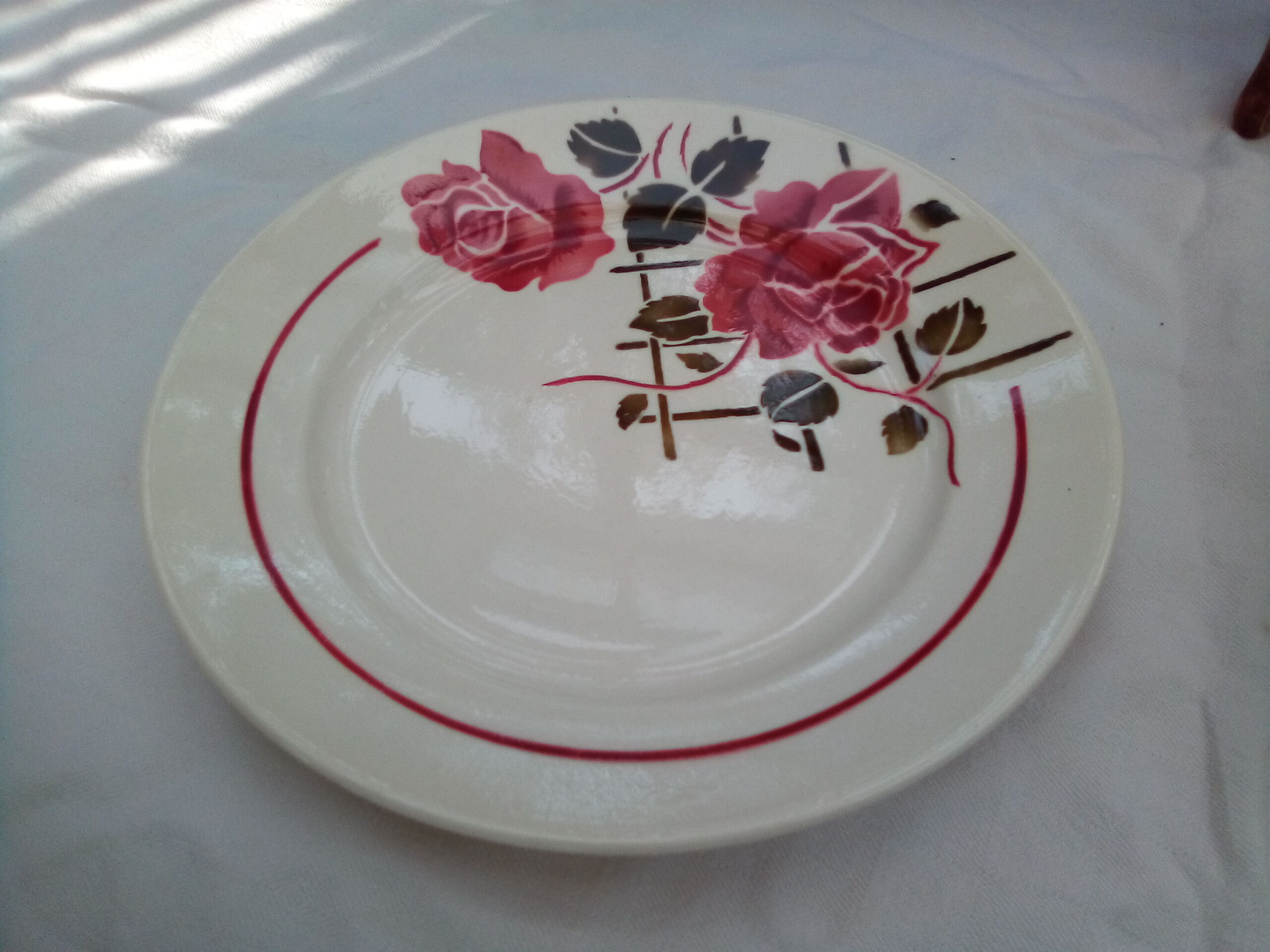 12 plates flat Simone / Badonviller