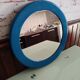 Vintage orange round mirror Syla 1970s