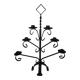 Antique wrought iron candlestick, brutalist candle holder, vintage candlestick