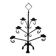 Antique wrought iron candlestick, brutalist candle holder, vintage candlestick