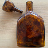 Carafe léopard en verre soufflé 1960