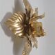 Golden flower wall lamp