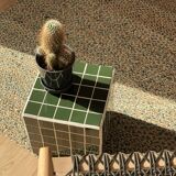 Cube ceramic side table