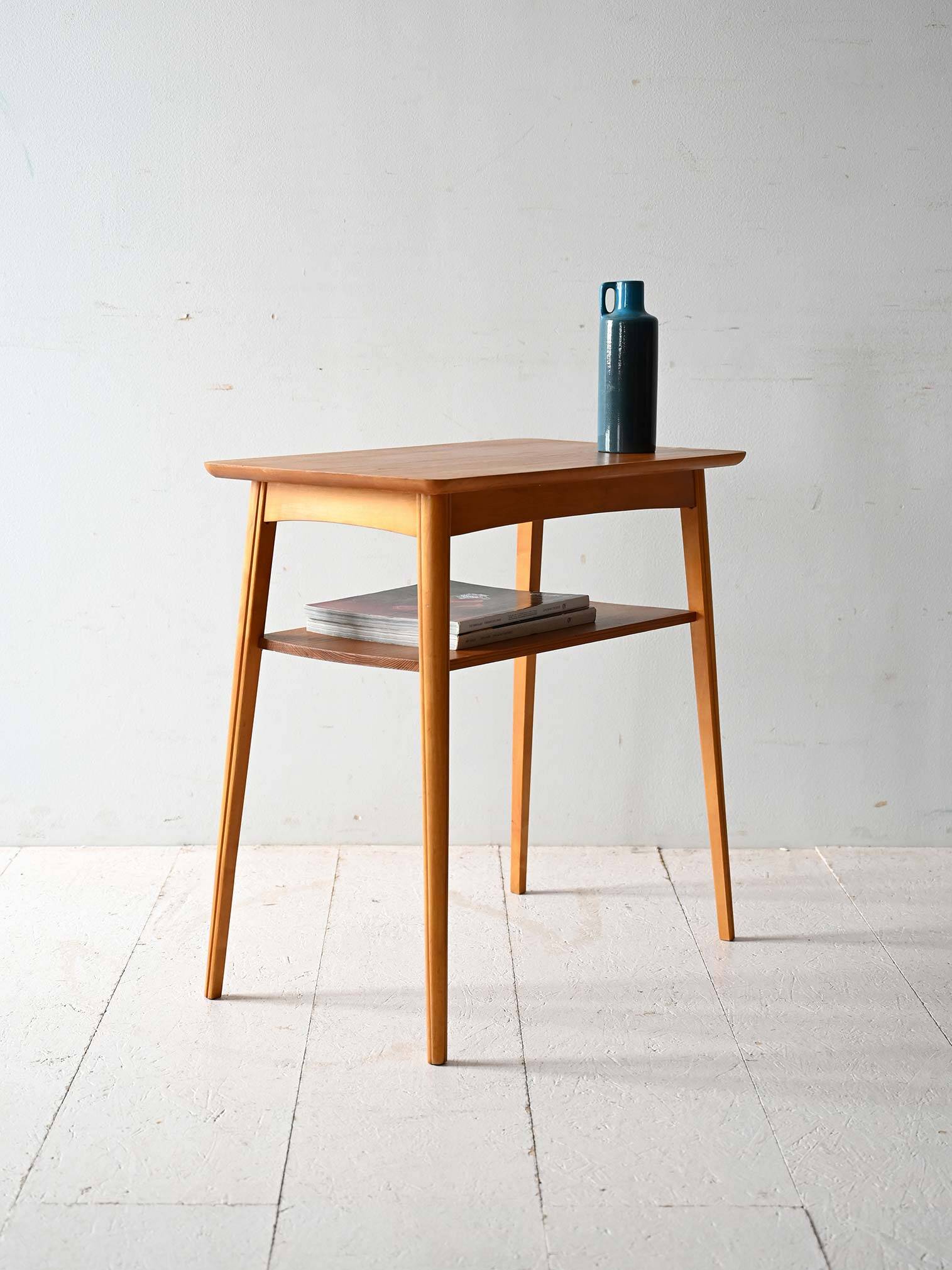 1960s Scandinavian Coffee Table in Solid Pine