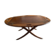 NAUTICAL STYLE FOLDING COFFEE TABLE WITH MAHOGANY BUTLER TOP