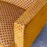 Vintage sofa 3 places yellow