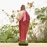 Sacred Heart of Jesus statuette in hand-painted resin - 40 cm - Made in Italy