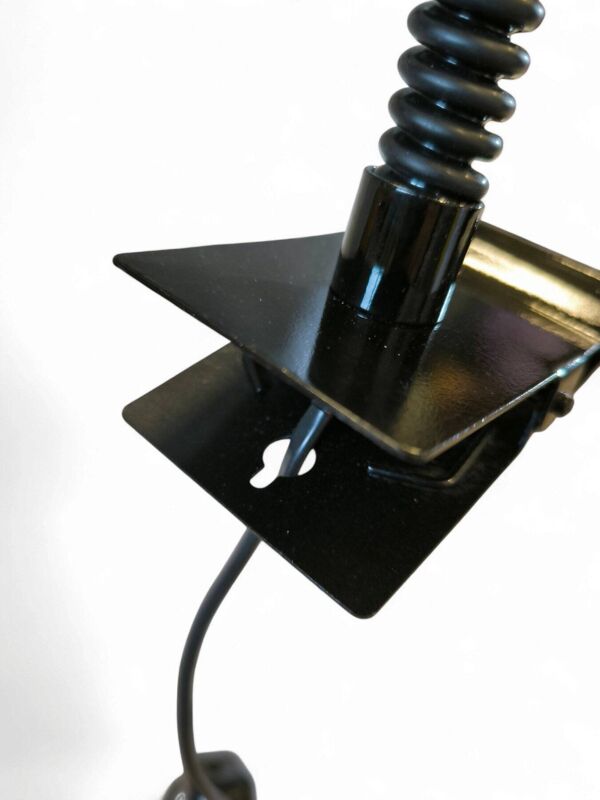 Lampe à pince ivoire de l'ère spatiale 1970 Italie