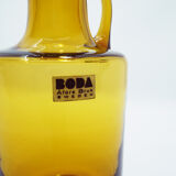 Pichet en verre jaune Kosta Boda par Ernest Gordon