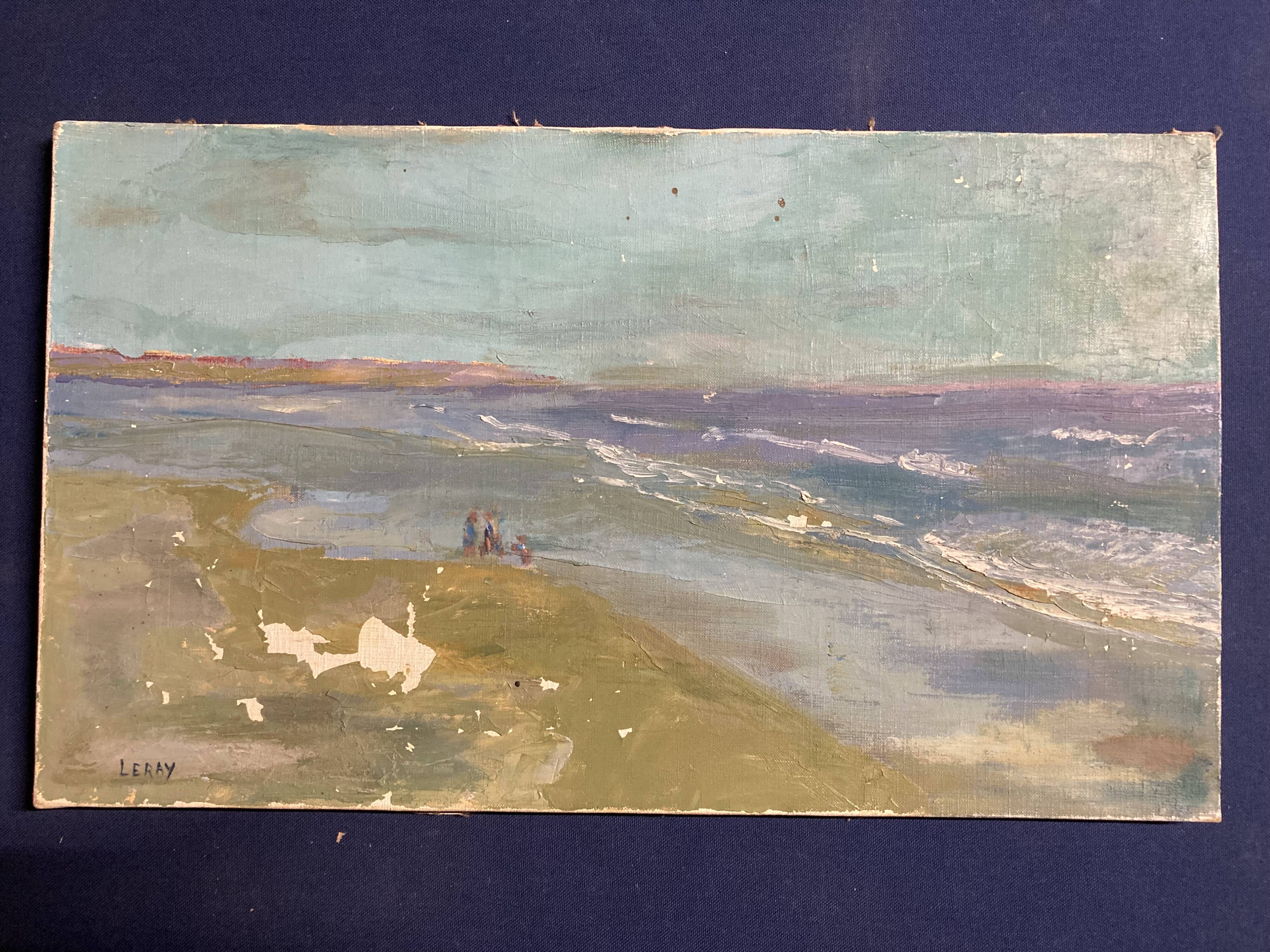 Oil on canvas vintage