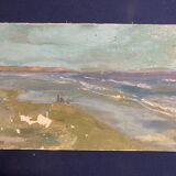 Oil on canvas vintage