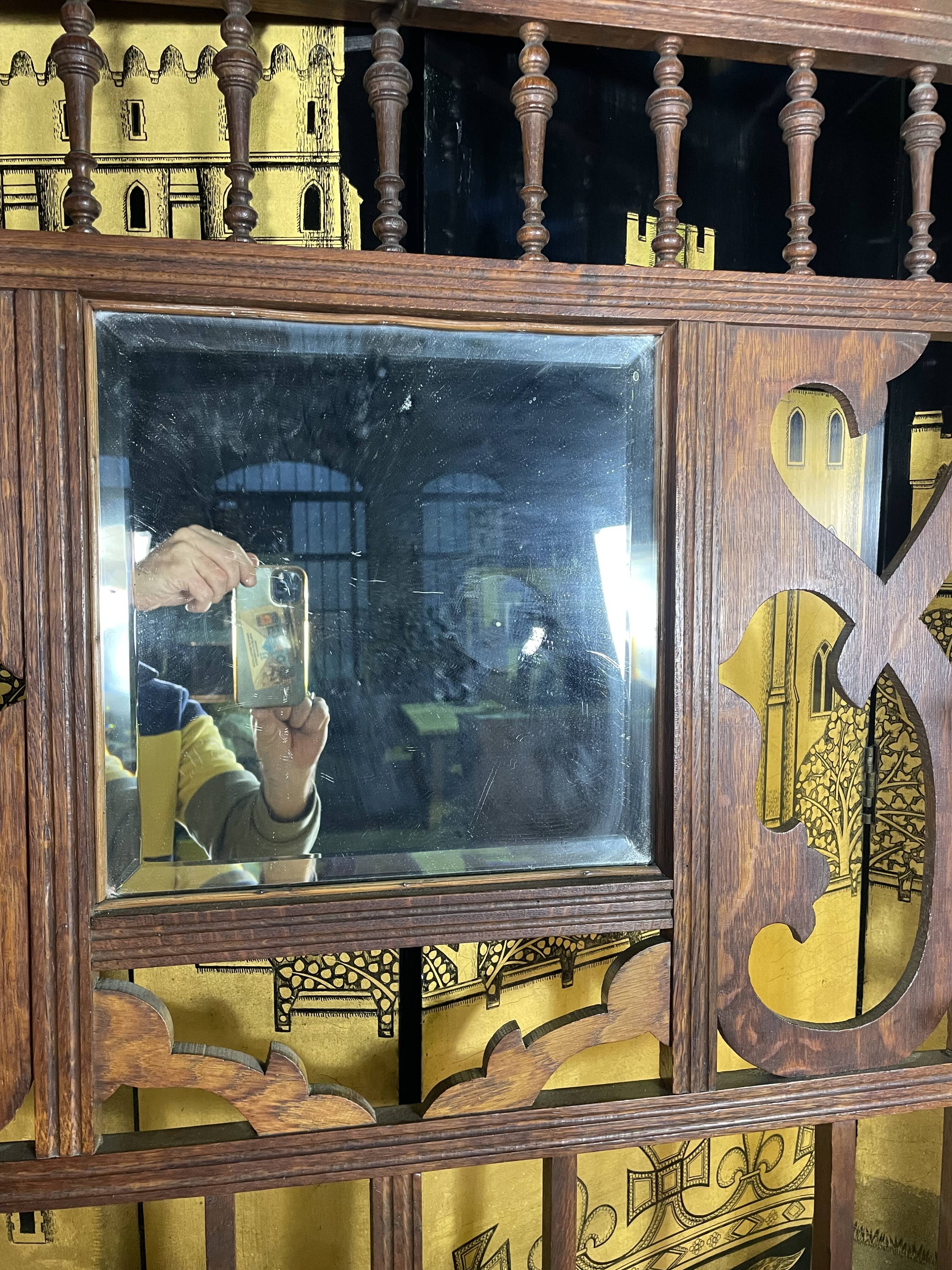 Vestiaire, porte-manteau chêne 1950