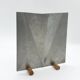 Sculptural brushed aluminium vase, 1980s