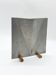 Sculptural brushed aluminium vase, 1980s