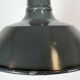 Industrial French Black Enamel Factory Pendant Lamp, 1960s
