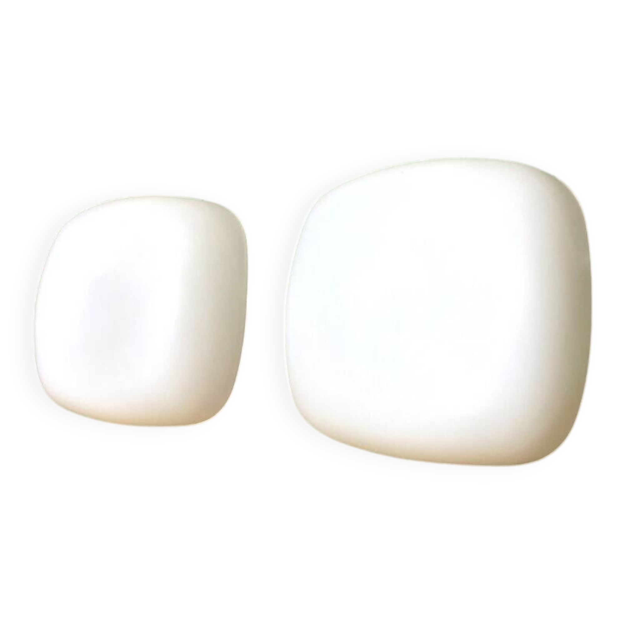 Pair white glass lights for ceiling or wall