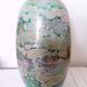 Large lacquered glass vase signed Jean-Noêl Bouillet