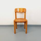 Vintage Scandinavian chair Rainer Daumiller in pine from the 60s 70s.