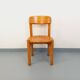 Vintage Scandinavian chair Rainer Daumiller in pine from the 60s 70s.