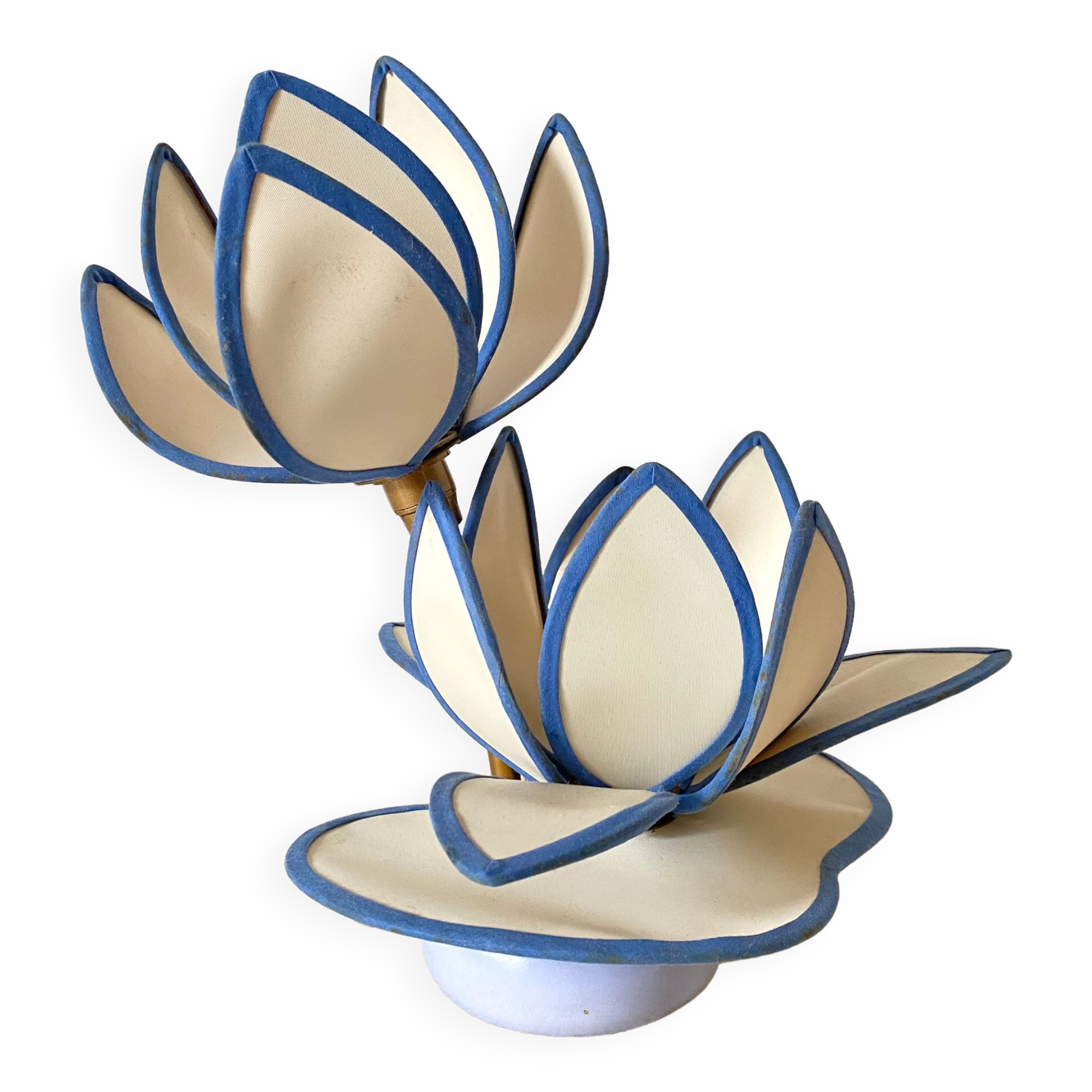 Double lotus flower lamp, 80s