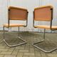 Paire de chaises de Marcel Breuer Cesca B32 skaï 1960