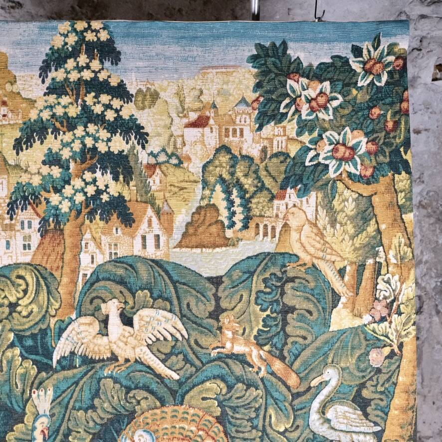Tapestry "The Bestiary", Robert Four Factory, Aubusson, 20th century