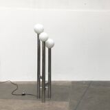 Vintage German floor lamp from the 1970s in glass and metal.