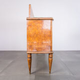 Heath wood buffet and 1950s vintage glass modern antiques