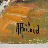 Canvas signed André Raibaud “Provence landscape”