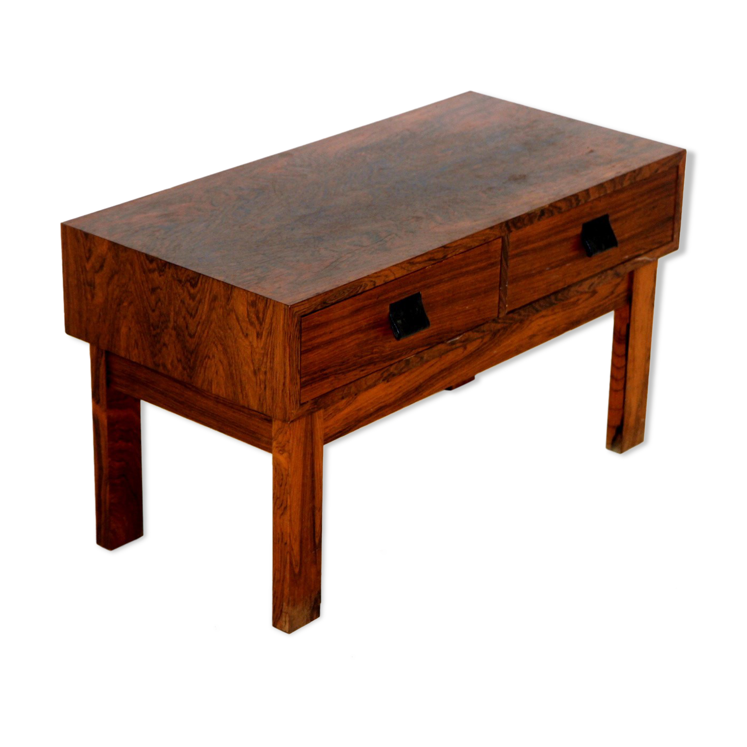 Rosewood console, Glas & Trä, Sweden, 1960