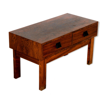 Rosewood console, Glas & Trä, Sweden, 1960