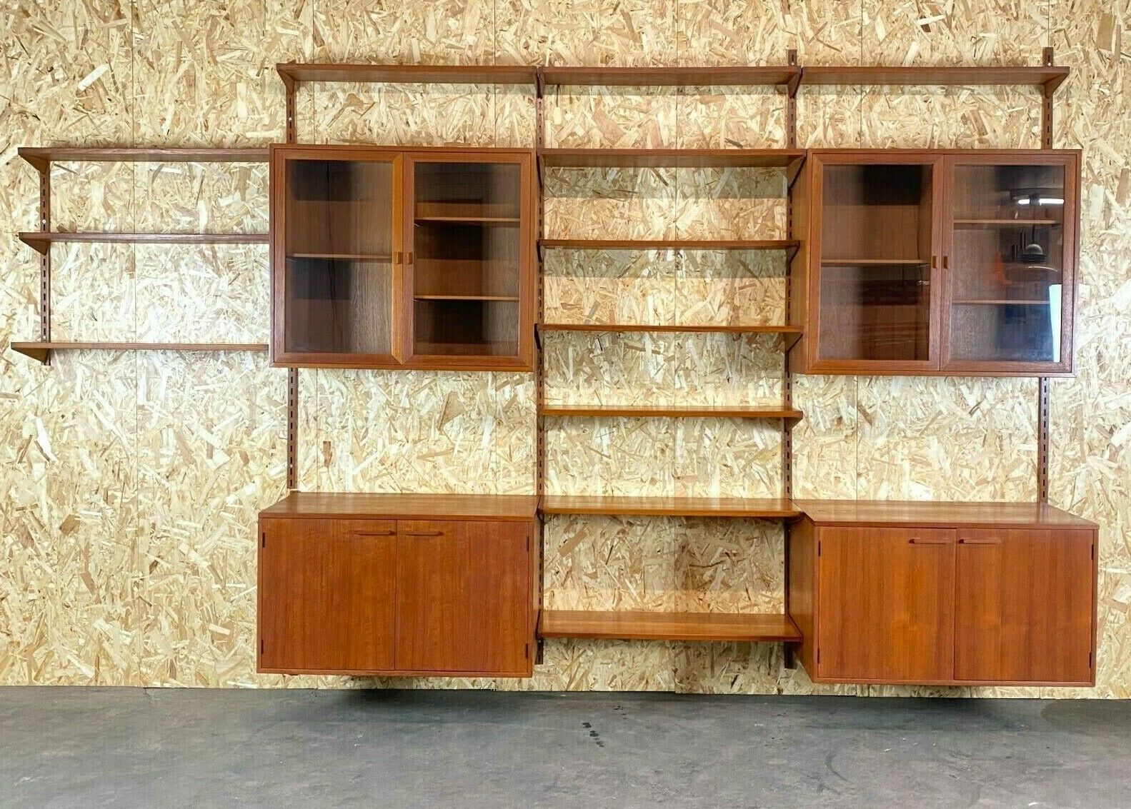 Teak wall shelf by Kai Kristiansen Danish design year 60