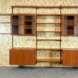 Teak wall shelf by Kai Kristiansen Danish design year 60