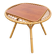 "Trampoline" round coffee table in 1960s rattan