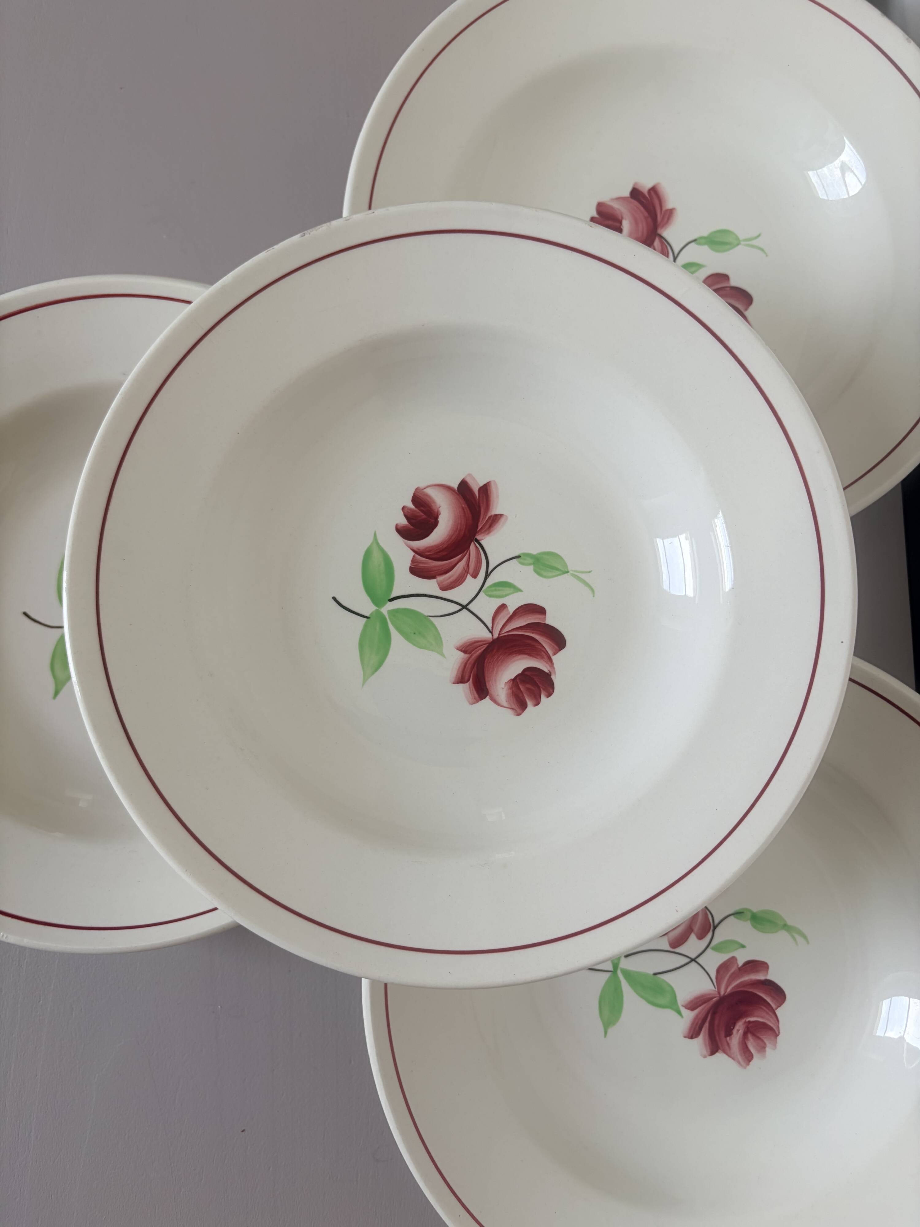 4 deep plates K&G Luneville model Rose-Mai 2106209