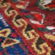 Tapis antique fait main kurde du Moyen-Orient 119cm x 230cm (1920s)